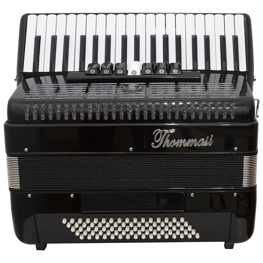 Acordeon Baixos Teclas Ta Preto Thommasi